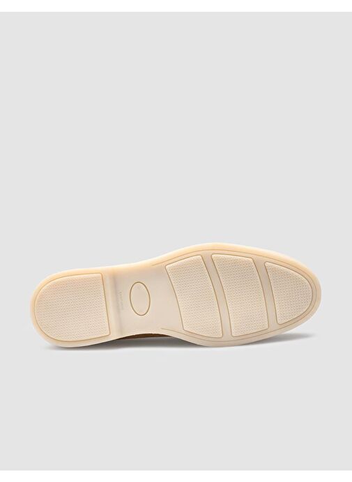 %100 Hakiki Deri Taba Süet Kadın Loafer - Görsel 5