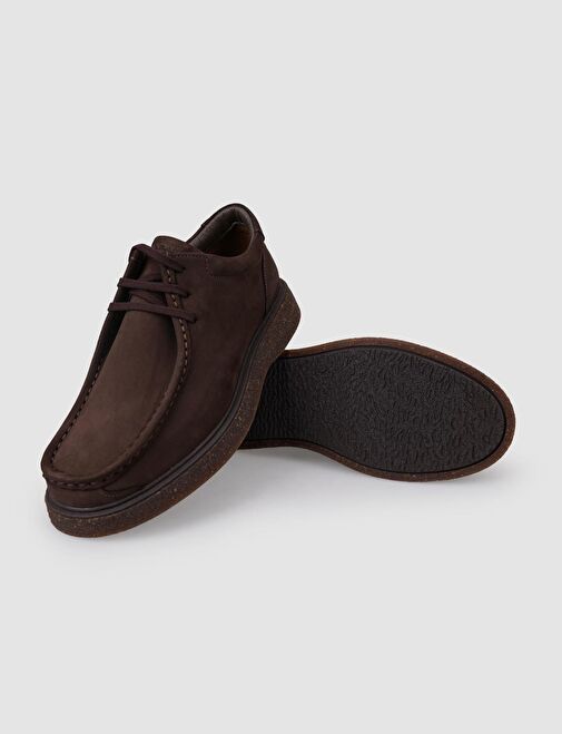 Cabani Ayakkabı Kahverengi Erkek Nubuk Günlük Ayakkabı 121505M - Görsel 5