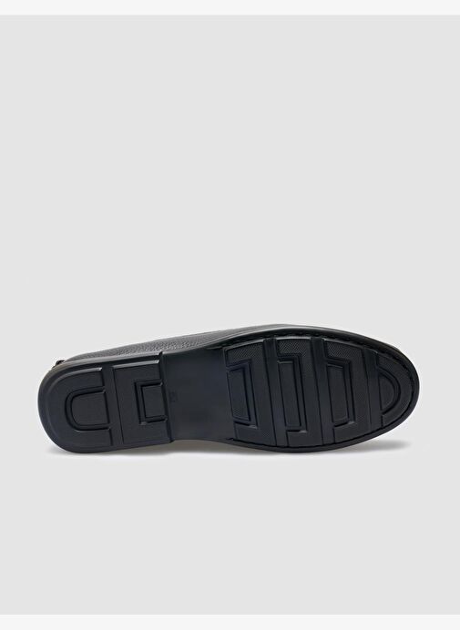 %100 Hakiki Deri Siyah Toka Detaylı Erkek Loafer - Görsel 6