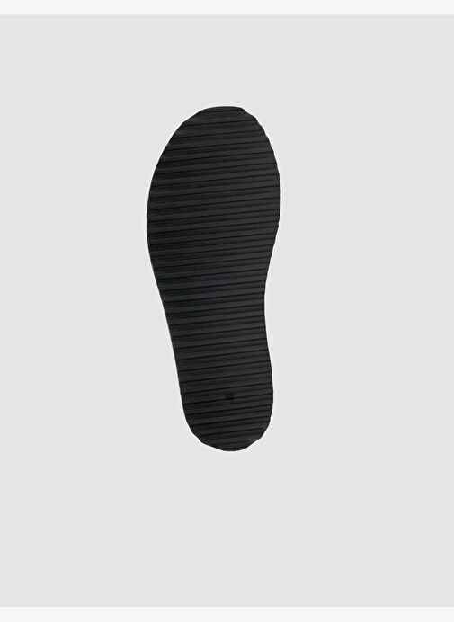 %100 Hakiki Deri Lacivert Erkek Terlik - Görsel 9