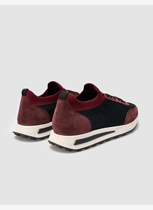 Triko Bordo Bağcıklı Erkek Spor Ayakkabı - Görsel 4