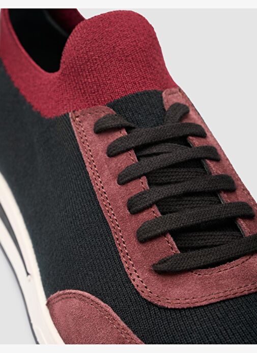 Triko Bordo Bağcıklı Erkek Spor Ayakkabı - Görsel 7