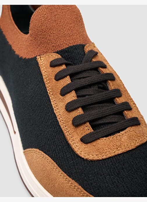 Triko Turuncu Bağcıklı Erkek Spor Ayakkabı - Görsel 7