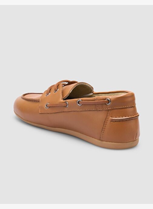 %100 Hakiki Deri Taba Kadın Loafer - Görsel 6