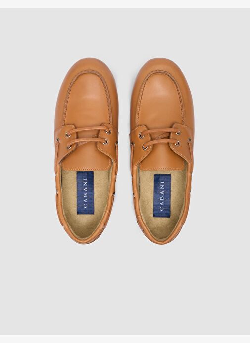 %100 Hakiki Deri Taba Kadın Loafer - Görsel 5