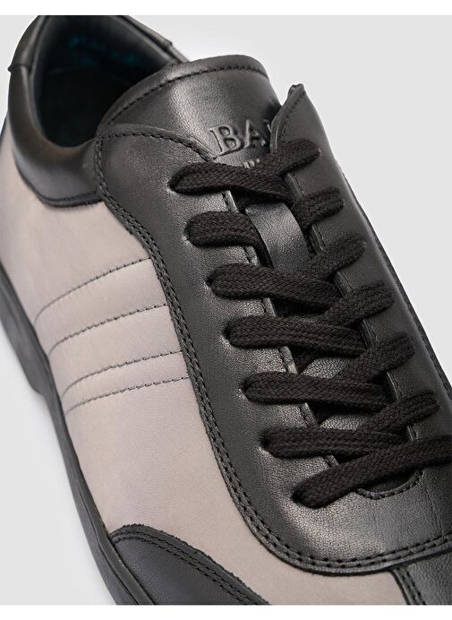 %100 Hakiki Deri Siyah Erkek Günlük Ayakkabı - Görsel 7