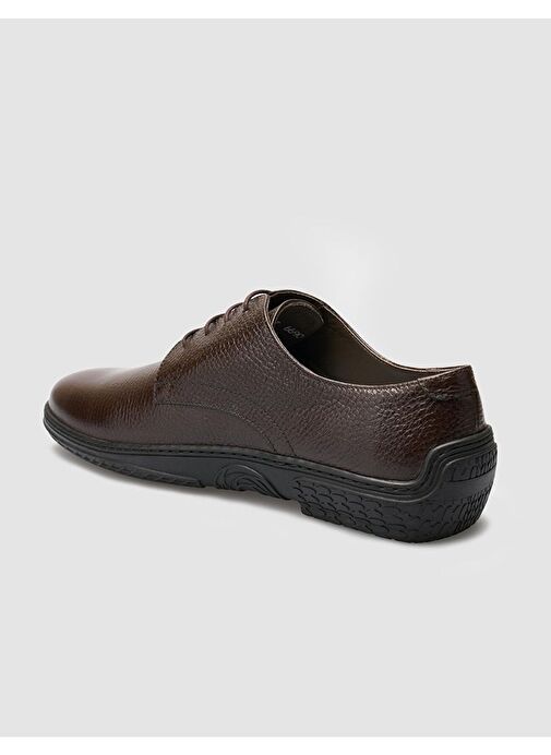 %100 Hakiki Deri Kahverengi Erkek Günlük Ayakkabı - Görsel 6