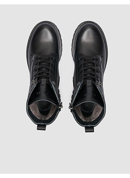 Cabani Ayakkabı Siyah Kadın Deri Postal 127639 - Görsel 5