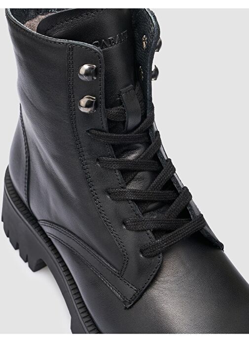 Cabani Ayakkabı Siyah Kadın Deri Postal 127639 - Görsel 7