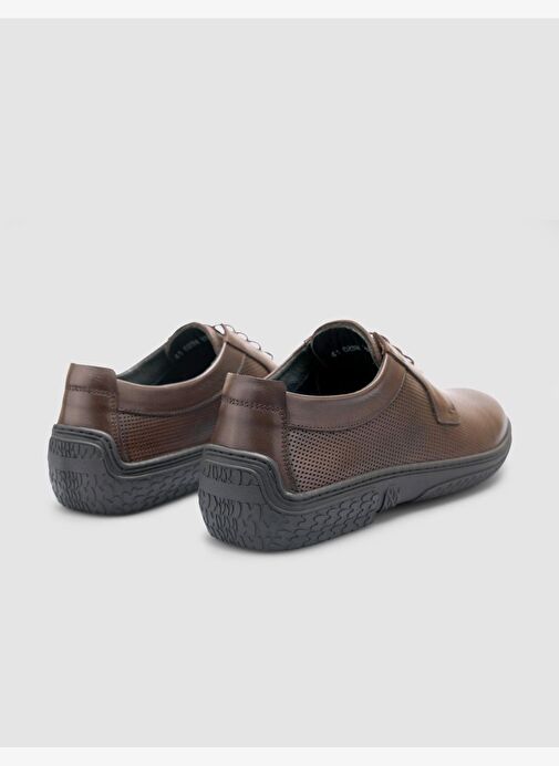 %100 Hakiki Deri Kahverengi Erkek Günlük Ayakkabı - Görsel 4