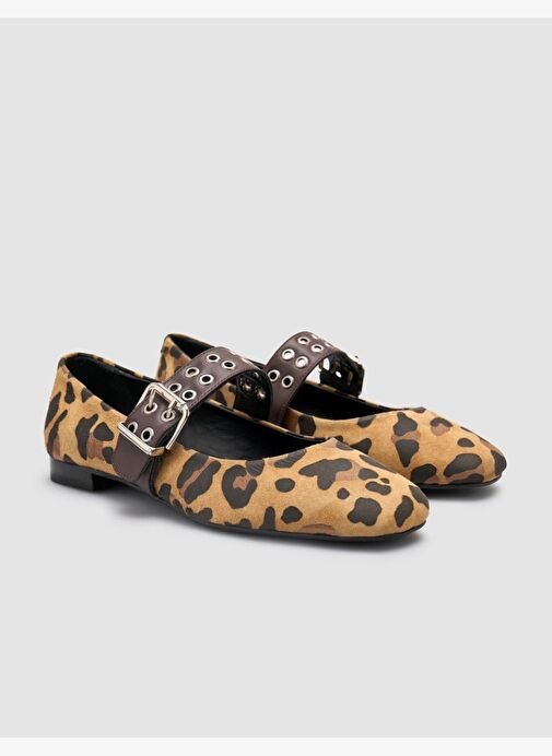 %100 Hakiki Deri Taba Kadın Babet - Görsel 4