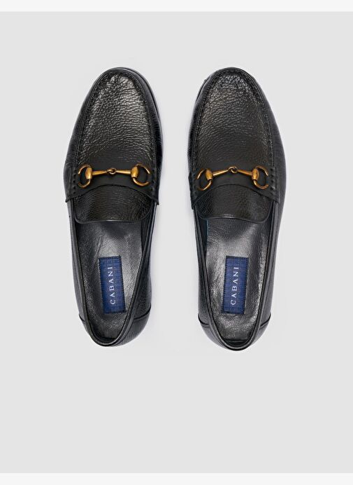 %100 Hakiki Deri Siyah Erkek Klasik Ayakkabı - Görsel 5