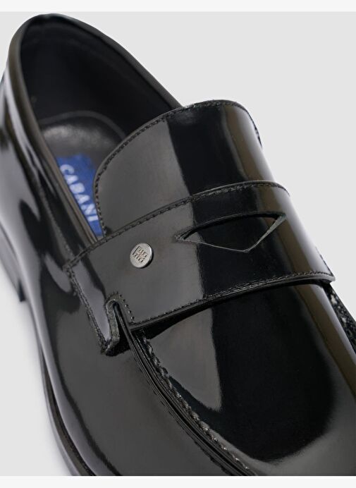 %100 Hakiki Deri Siyah Rugan Erkek Klasik Ayakkabı - Görsel 4