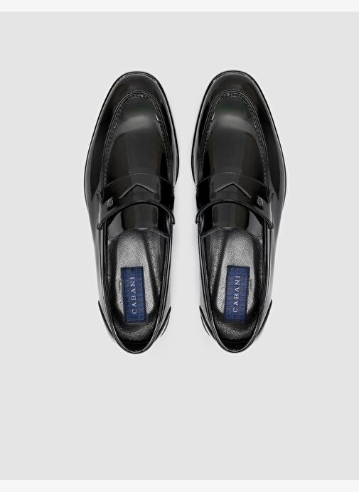 %100 Hakiki Deri Siyah Rugan Erkek Klasik Ayakkabı - Görsel 5