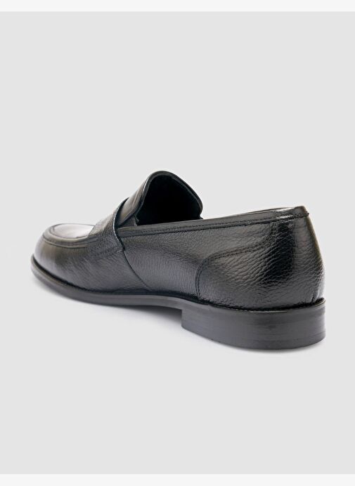 %100 Hakiki Deri Siyah Erkek Klasik Ayakkabı - Görsel 6