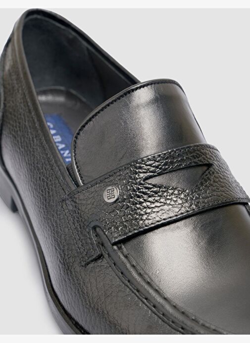 %100 Hakiki Deri Siyah Erkek Klasik Ayakkabı - Görsel 7