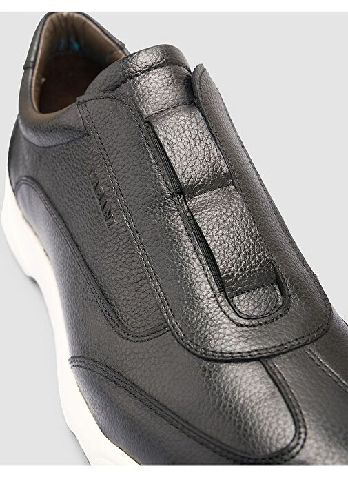 %100 Hakiki Deri Siyah Erkek Spor Ayakkabı - Görsel 7