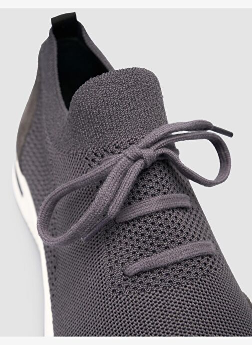 Triko Gri Bağcıklı Erkek Spor Ayakkabı - Görsel 7