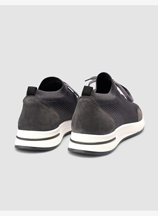 Triko Gri Bağcıklı Erkek Spor Ayakkabı - Görsel 4