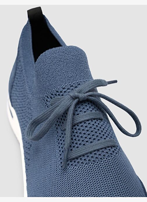 Triko Mavi Bağcıklı Erkek Spor Ayakkabı - Görsel 7