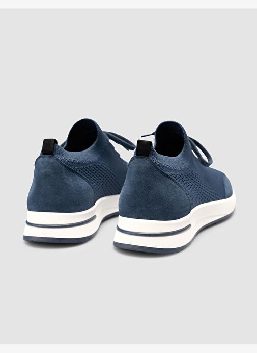 Triko Mavi Bağcıklı Erkek Spor Ayakkabı - Görsel 4