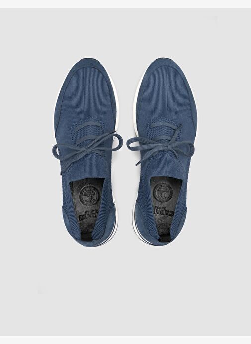 Triko Mavi Bağcıklı Erkek Spor Ayakkabı - Görsel 5