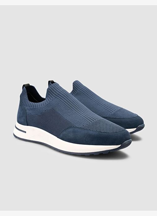 Triko Mavi Erkek Spor Ayakkabı - Görsel 3