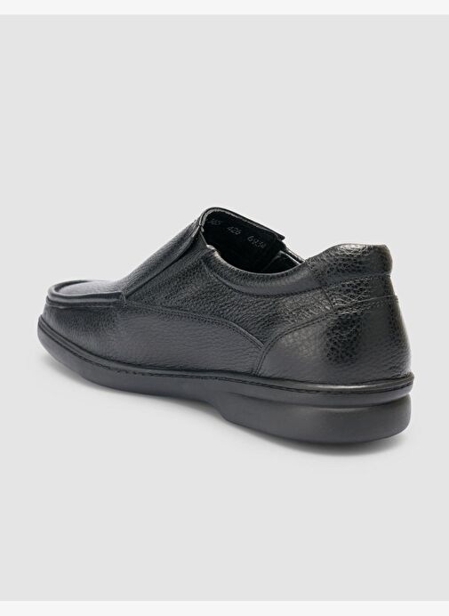 %100 Hakiki Deri Siyah Erkek Günlük Ayakkabı - Görsel 6