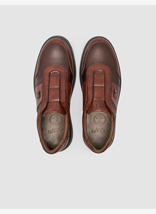 Cabani Hakiki Deri Kahverengi Erkek Spor Ayakkabı - Görsel 5