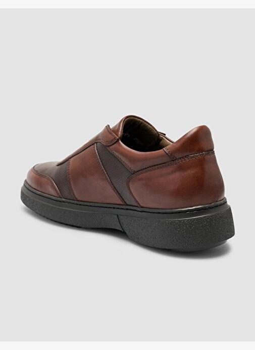 Cabani Hakiki Deri Kahverengi Erkek Spor Ayakkabı - Görsel 6