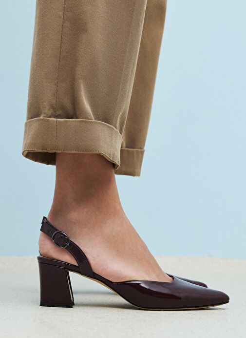 Ziya, Kadın Hakiki Deri Topuklu Ayakkabı 1511030Z2555 Bordo - Görsel 7