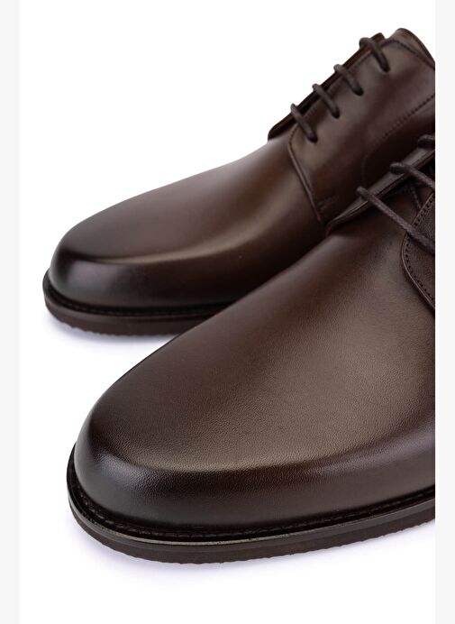 Tamer Tanca Erkek Hakiki Deri Kahverengi Casual Ayakkabı - Görsel 5