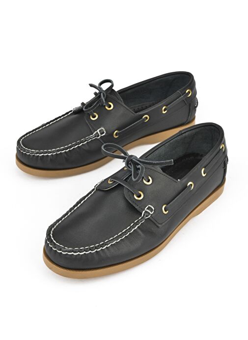 Ziya, Erkek Hakiki Deri Günlük Ayakkabı 151423Z33 Siyah - Görsel 3