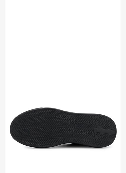 Tamer Tanca Kadın Suni Deri Siyah/Antrasit Sneakers & Spor Ayakkabı - Görsel 5