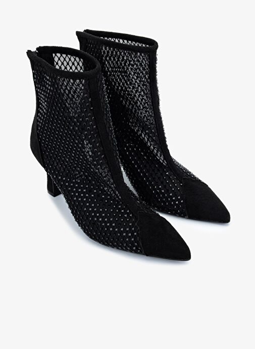 Valmenti Kadın Hakiki Deri Siyah Topuklu Bot - Görsel 3