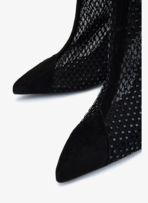 Valmenti Kadın Hakiki Deri Siyah Topuklu Bot - Görsel 4