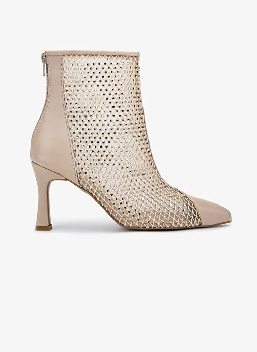 Valmenti Kadın Hakiki Deri Vizon Topuklu Bot - Görsel 2