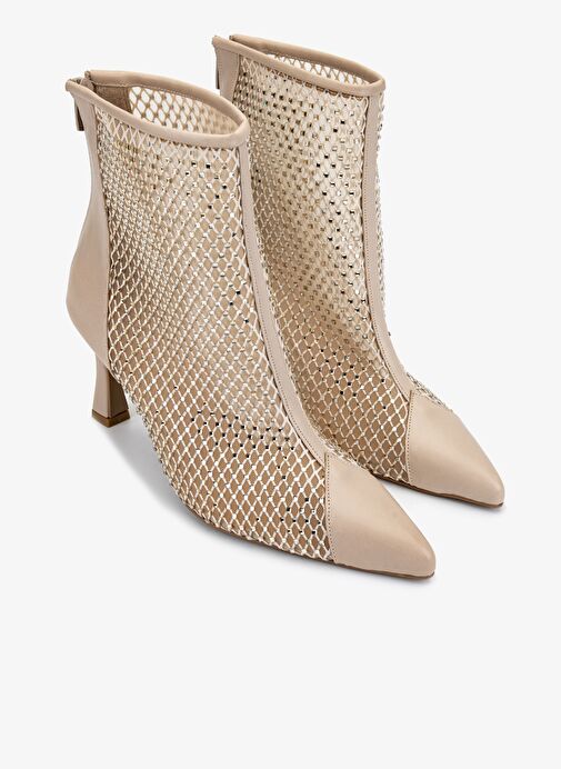 Valmenti Kadın Hakiki Deri Vizon Topuklu Bot - Görsel 3