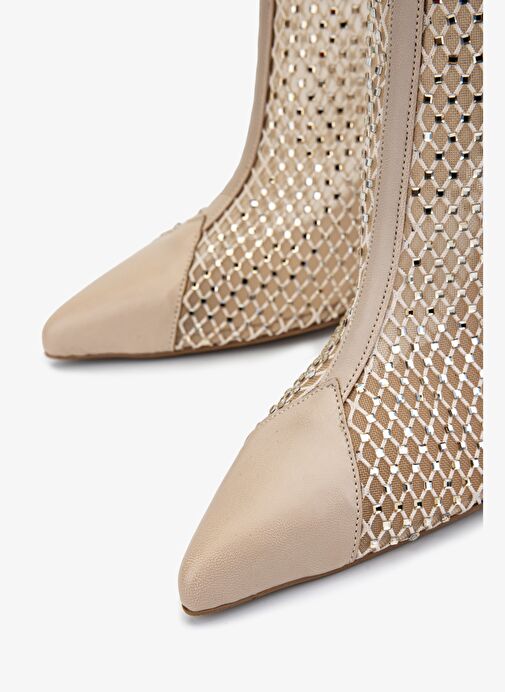 Valmenti Kadın Hakiki Deri Vizon Topuklu Bot - Görsel 4