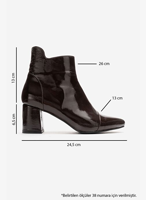 Luvi Shoes Luvi Shoes Belirsiz GAEL Kahverengi Kırışık Rugan Hakiki Deri Kadın Kalın Topuklu Bot Boyner'de! Belirsiz - 4. görsel