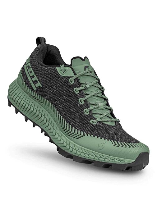 Scott Supertrac Ultra RC Erkek Patika Koşu Ayakkabısı SİYAH Yeşil - Görsel 3