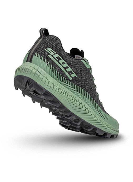 Scott Supertrac Ultra RC Erkek Patika Koşu Ayakkabısı SİYAH Yeşil - Görsel 4