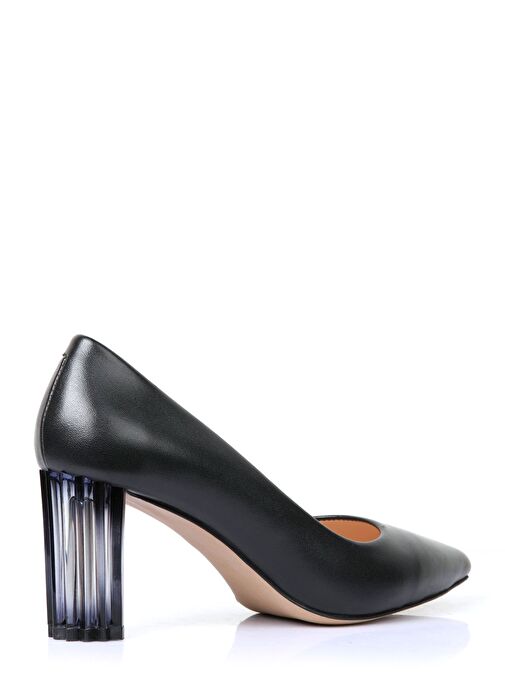 Nemesis Gerçek Deri Kadın Topuklu Ayakkabı Siyah - Görsel 2