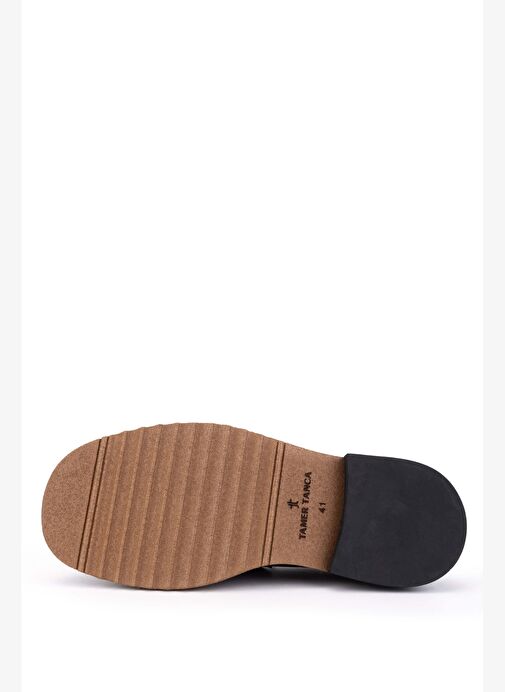 Tamer Tanca Erkek Hakiki Deri Kahverengi Loafer Ayakkabı - Görsel 4