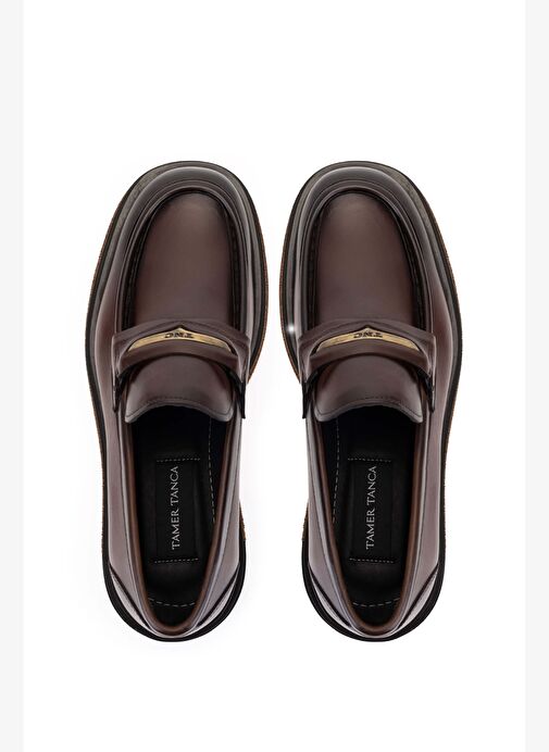 Tamer Tanca Erkek Hakiki Deri Kahverengi Loafer Ayakkabı - Görsel 6