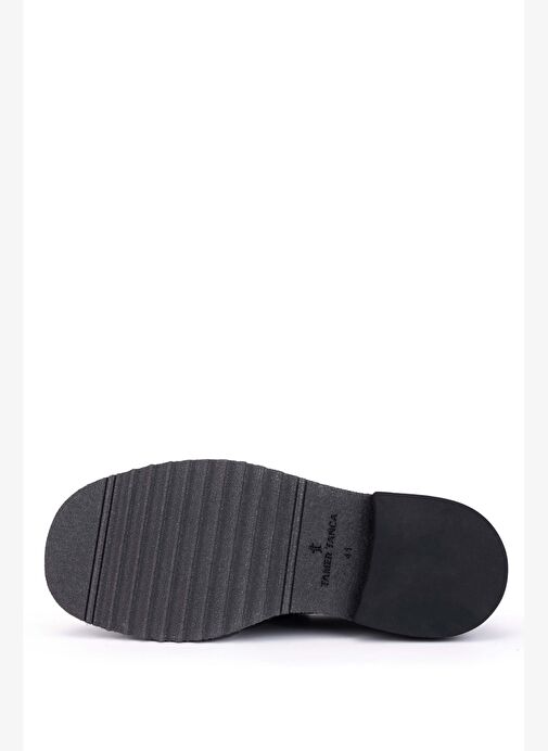 Tamer Tanca Erkek Hakiki Deri Siyah Loafer Ayakkabı - Görsel 4