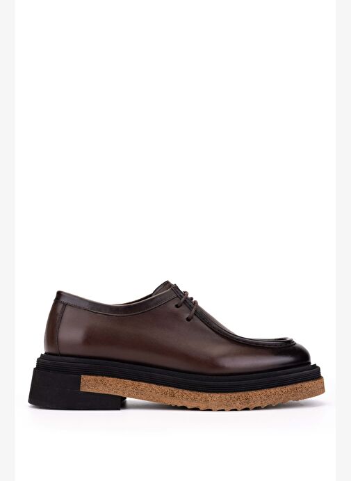 Tamer Tanca Erkek Hakiki Deri Kahverengi Casual Ayakkabı - Görsel 2