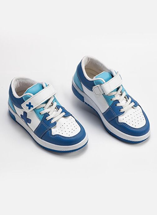 Casa Mavi Beyaz Erkek Çocuk Sneakers - Görsel 3