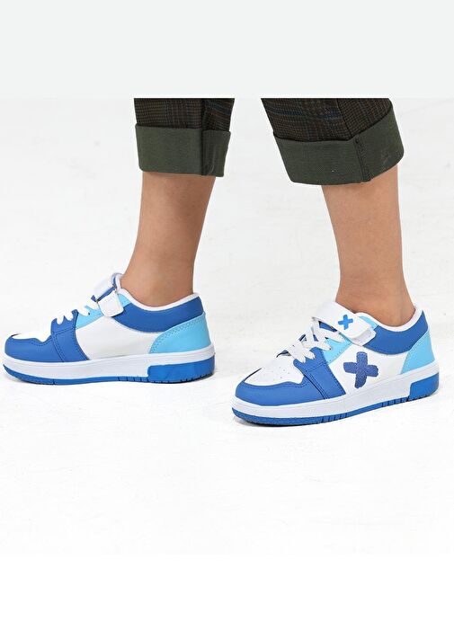Casa Mavi Beyaz Erkek Çocuk Sneakers - Görsel 4