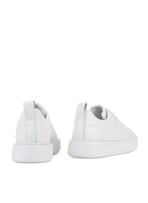 Ziya, Erkek Hakiki Deri Sneaker 1511026Z875Y Beyaz - Görsel 6